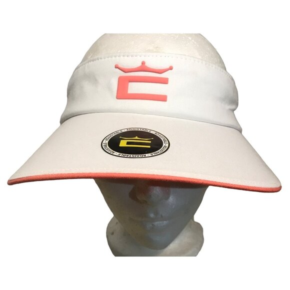 Cobra Puma Golf Visor Hat Crown C Sundrop Adjustable Pink White Womens - Picture 1 of 12